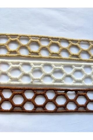 Tasarımlı Dekoratif Şerit Aksesuarı Kahverengi