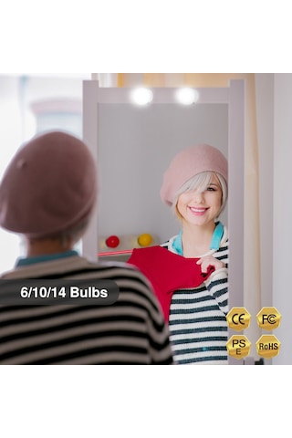 Moveevo Led Makyaj Aynası Aydınlatma Seti Hollywood Tarzı Kısılabilir Dokunmatik Kontrol Makyaj Ampulleri Aydınlatma Armatürü