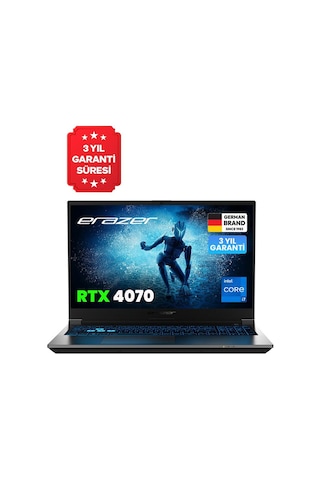 Erazer Deputy P60 MD62684-R32 i7-12650H 32 GB 1 TB SSD RTX4070 15.6" Free Dos Dizüstü Bilgisayar