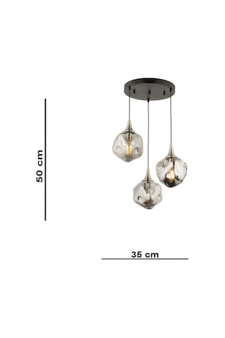 Lampaluce Globo-4 Modern Yemek Masası Sarkıt Avize 3'lü 70cm Krom Krom