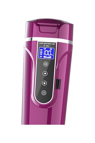 Suntek 12V/24V Paslanmaz Çelik Elektrikli Su Isıtıcısı Mor