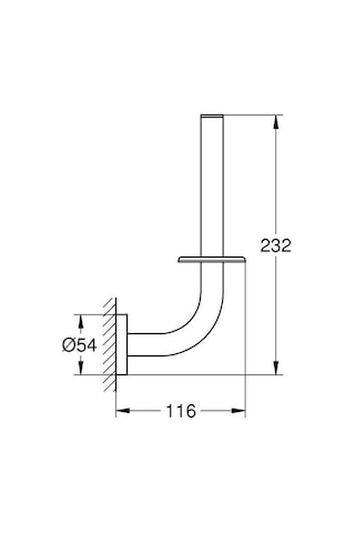 Grohe Essentials Yedek Tuvalet Kağıtlığı Mat Siyah - 1024692430 Siyah
