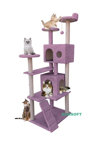 Nursoft Kule Kedi Evi Tırmalama Nursoft Kule Kedi Evi Tırmalama