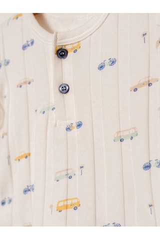 Kd53421 Jakarlı Örme 2'li Bebek Takımı 3-6 Ay / 6-9 Ay / 9-12 Ay / 18-24 Ay Mint