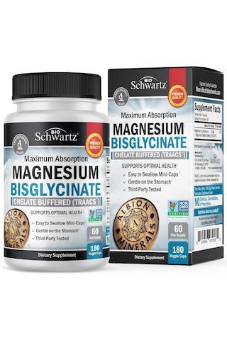 Bioschwartz Magnesium Bisglycinate Bone & Joint Support 180 Caps Aromasız