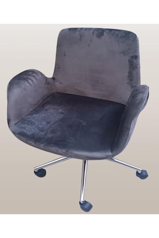 Çalışma Koltuk Dökme Sünger Amortisörlü Nikelaj Çelik Ayak Tekerlekli El Yapım