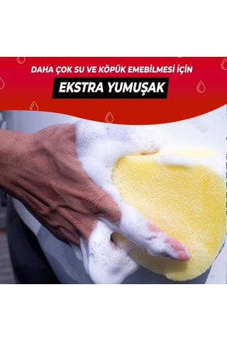 Oto Yıkama Süngeri Ve Araba Kurulama Havlusu, Mikrofiber Araç Yıkama Rus Bezi Ve Sünger 2'li Paket
