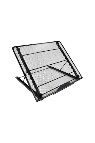 Dizüstü Bilgisayar Standı 34x29.5cm Alüminyum Alaşımlı Ayarlanabilir Dizüstü Bilgisayar Yükseltici Ergonomik Dizüstü Bilgisayarlar Asansör - Siyah