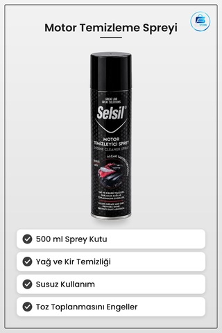 Motor Temizleme Spreyi 500 Ml Oto Yüzey Temizleyici Yağ Kir Söküc