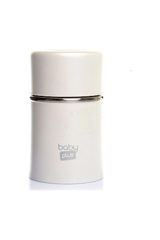 Baby Plus Paslanmaz Çelik Bebek Mama Saklama Termosu 260 ML Beyaz