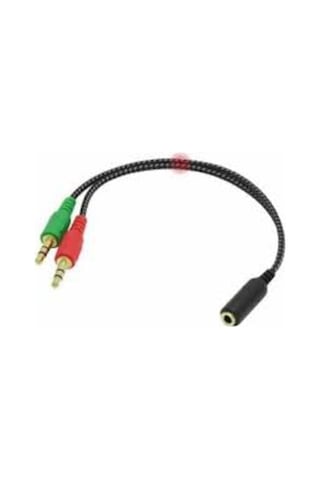 Kulaklık Mikrofon Çoklayıcı 3.5Mm Splitter Swıtch Dönüştürücü (465191907)