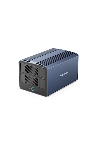 Acasis Ec4501 Thunderbolt 4 40gbps, 2x 2.5"/3.5" Hdd, 2x M.2 Nvme Ssd Yuvası, Max.76tb Kapasite, 4 Raıd Modu, 8k 60hz, Dahili Akıllı Fan, Type-c, Alüminyum Raıd Disk İstasyonu Ec4501