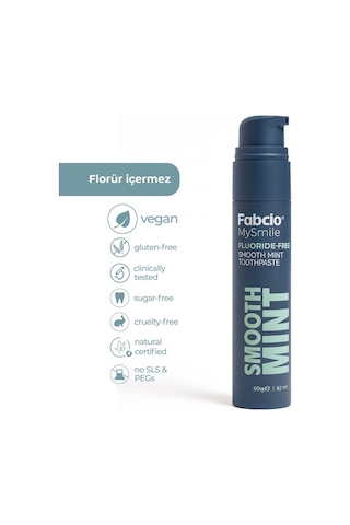 Fabcio Mysmile Florürsüz Diş Macunu Yumuşak Nane Ferahlığı Tam Koruma