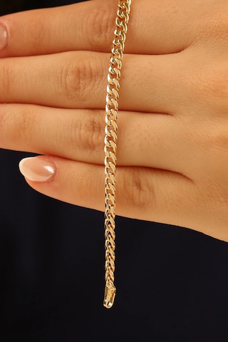 İnce Gurmet Altın Bileklik Çok Renkli