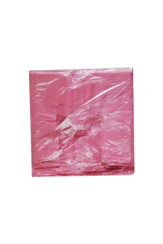 Kalın Pembe Poşet Büyük Boy Hışır Atlet Poşet 1 KG