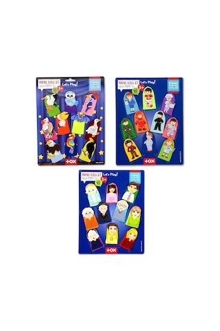 3 Set - 30 Parça Tox Meslekler. Aile Bireyleri ve Uçan Hayvanlar