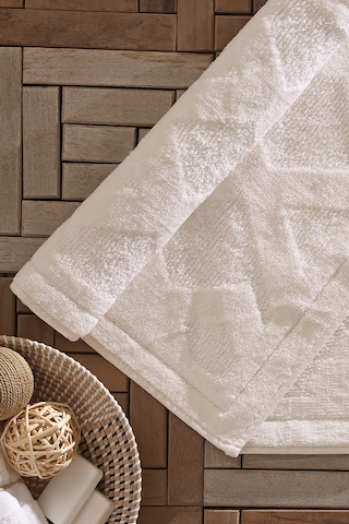 Yataş Bedding Milo Banyo Paspası Seti - Ekru (50x60 cm + 60x100 cm) Ekru