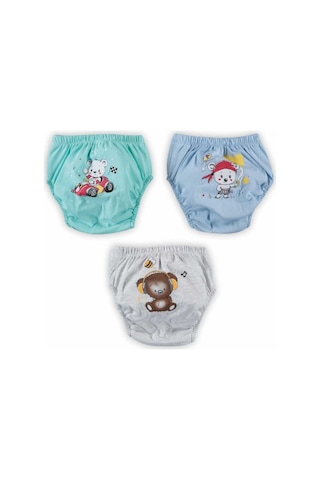 Çocuk Kırmızı Beyaz Mor Alıştırma Külodu 3 Lü