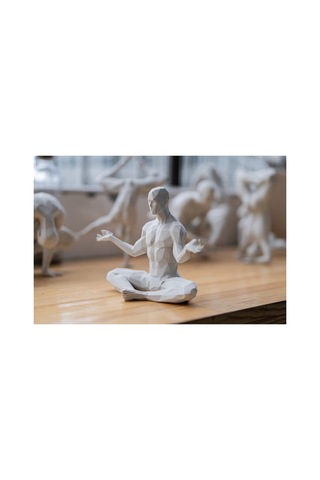 Yoga/meditasyon Yapan İskandinav Tarzı Biblo Heykel Figür Dekor Dekorasyon Hediyelik Denge Ve Huzur 6