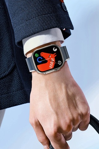 Hoco. Watch 38mm As102 Silikon Kordon - Yıldız Işığı-turuncu