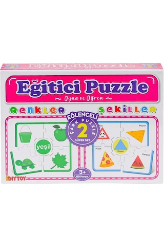 7194 Çark Puzzle Renkler Şekiller