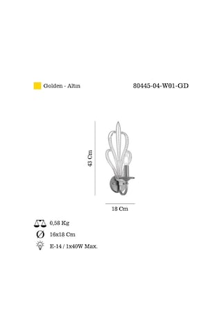 Varesa Teklı Aplık 1 X E14 Çok Renkli