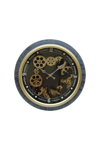 Kenpazar Saat Çarklı Duvar Saati Dekoratif Ev Ofis Hediyelik çok Renkli