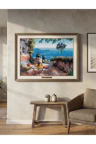 Yamaç Evleri Ve Limana Karşı İkili Set - 1000 + 500 Parça İkili Puzzle Seti