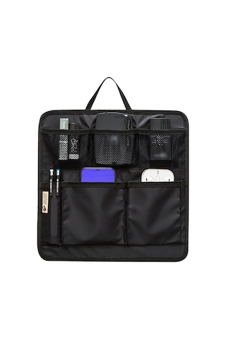 Springsun Seyahat Çanta İç Organizatörü B Modeli Siyah: Çok Bölmeli Kosmetik Ve Malzeme Saklama Çantası - Nylon Materyal, Taşınabilir Ve Kolay Kullanim Siyah