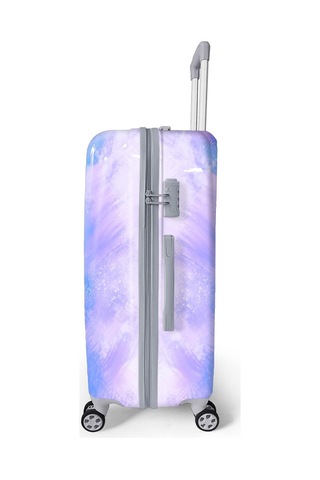 Coral High Renkli Desenli Pc Büyük Boy Valiz 70cm 16838 Mor