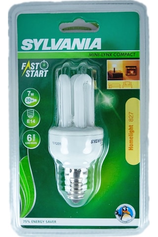 Sylvania 7W 220-240V 286Lm 2700K E14 Tasarruflu Ampul