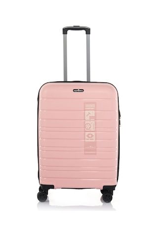 Hotowa Gold PP Valiz 8010 Pembe TSA Kilitli Orta Boy Pembe