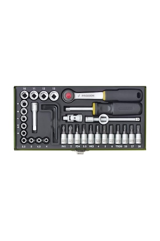 Proxxon Bits Ve Lokma Takımı 36 Parça 1/4'' 23080