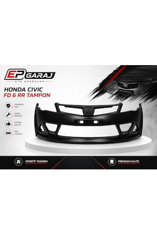 Honda Civic Fd6 Rr Ön Tampon 2007-2012 Model Tayvan Üretimi Yüksek Kalite Abs Plastik