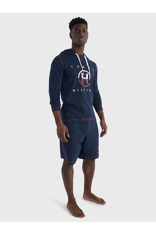 Tommy Hilfiger Tommy Hılfıger Kapşonlu Sweatshirt 09t4147-410 Lacivert