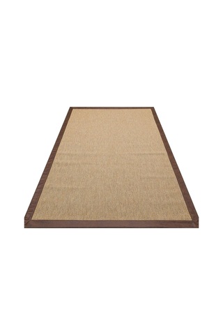Bespoky Modern Düz Koridor Halısı Kilim Bej