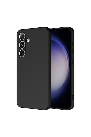 Adige Samsung Galaxy A36 Uyumlu Kılıf Lansman İçi Kadife Silikon Siyah + Ekran Koruyucu