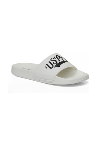 U.s.polo Assn Luvy 5fx Beyaz Plaj Ve Günlük Anatomik Spor Terlik Beyaz
