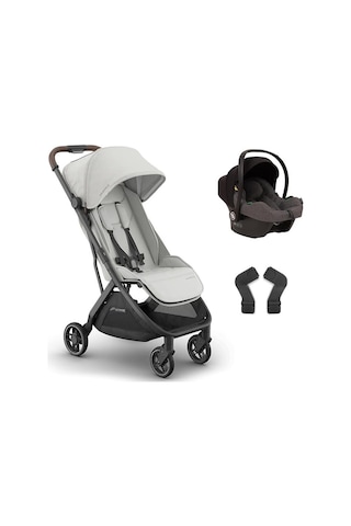 Uppababy Minu V3 Cosmo Travel Sistem Bebek Arabası Savannah - Grey