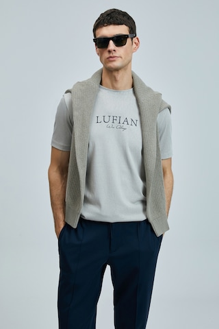 Lufian 111020238 Love Modern Grafik T- Shirt Erkek Tişort Bej