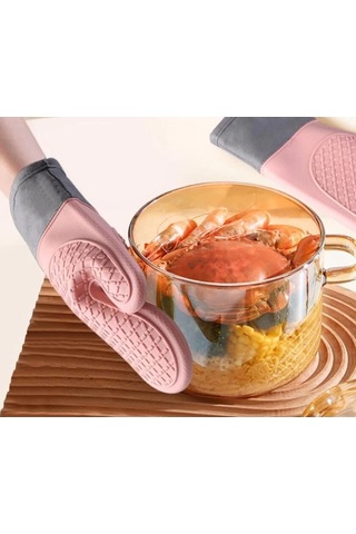 Isıya Dayanıklı Silikon Fırın Eldiveni Çok Renkli