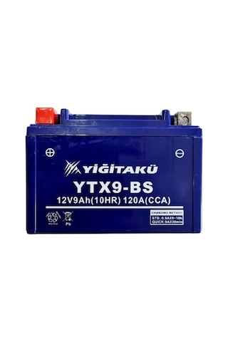Yiğit YTX9-BS 12V 9AH Motosiklet Aküsü Ağustos 2023 Üretim