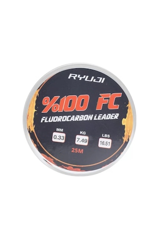 Fluorocarbon Lider Misina - Ryuji Leader - 25 Mt - 0,33mm