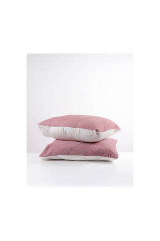 Kapitoneli Yastık Kılıfı 2 Adet 50x70 Cm Bordo
