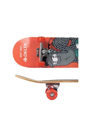 Delta Transparan Silikon Teker Üstü Zımparalı Kaykay - Snt 3921 Çok Renkli