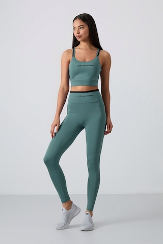 Tommylife Mint Yeşili Esnek Standart Fit Performans Kadın Tayt Takım - 95333