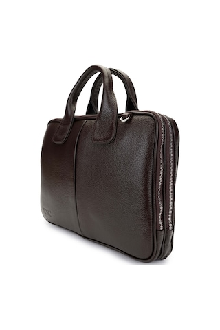 Tamer Tanca Unisex Hakiki Deri Kahverengi Evrak Çantası 147 1320 Cnt Y25 Acı Kahve Fltr Acı Kahverengi