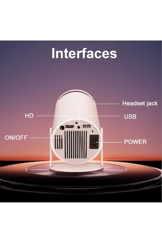 4k Magprojector Hy300 Pro - Android 11 Projektör, Çift Wifi6,