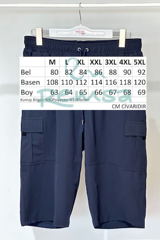 Kargo Cep Erkek Şort Kapri Mayo Rks-09 Lacivert Lacivert