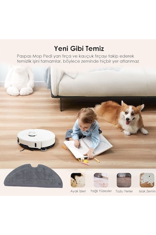 Roborock Q5 Pro Plus İle Uyumlu Uyumlu Robot Süpürge Mop Pedi / Bezi 2 Adet
